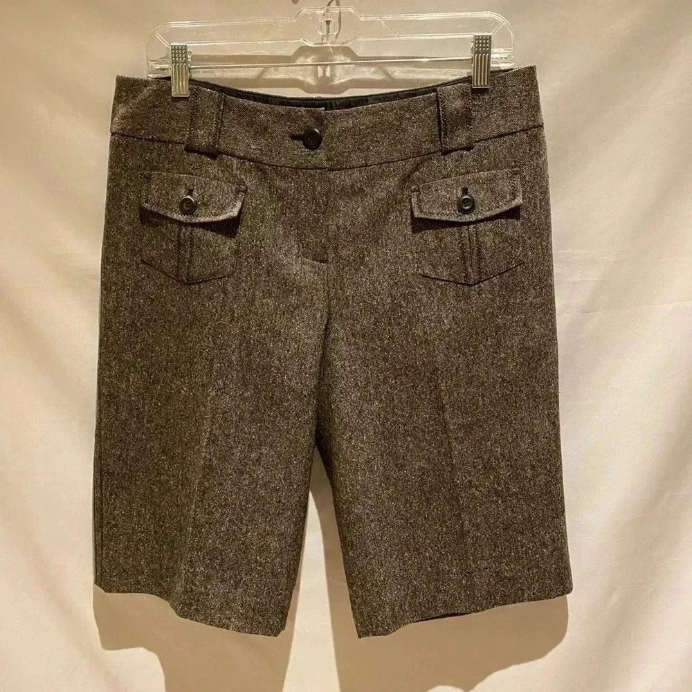 LOFT brown wool winter shorts, size 10